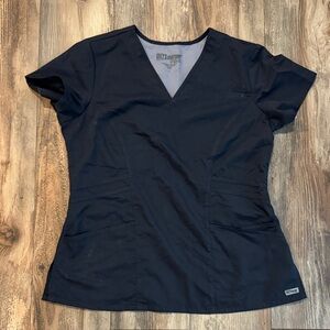 Grey's Anatomy Women's Grey Scrub Top